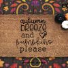 Autumn Breeze and Pumpkin Doormat - Pumpkin - Seasonal Coir Mat - Fall - Autumn - Housewarming Gift - Fall Decor