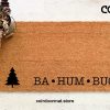 Ba Hum Bug, Doormat, Welcome Mat, Christmas Decor, Christmas Doormat, Holiday Decor, Holiday Doormat, Christmas Gift, Front Porch Decor