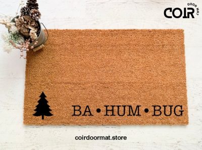 Ba Hum Bug, Doormat, Welcome Mat, Christmas Decor, Christmas Doormat, Holiday Decor, Holiday Doormat, Christmas Gift, Front Porch Decor