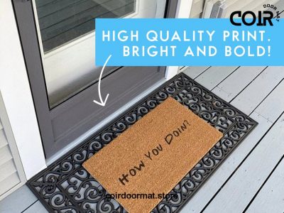 Be Groovy Or Leave Man / Funny Doormat / Hippy Decor / Fun Door Mat