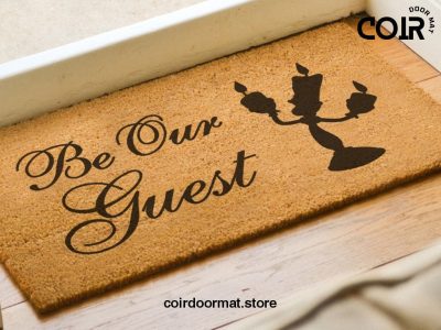 Be Our Guest Disney Doormat - Disney Welcome Mat - Disney Home Decor - Disney Housewarming Gift