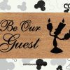 Be Our Guest Disney Doormat - Disney Welcome Mat - Disney Home Decor - Disney Housewarming Gift