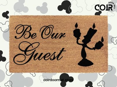 Be Our Guest Disney Doormat - Disney Welcome Mat - Disney Home Decor - Disney Housewarming Gift