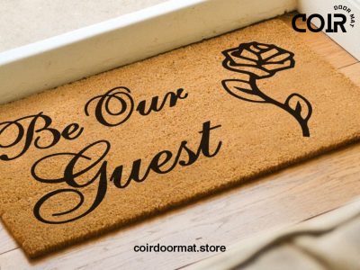 Be Our Guest Disney Doormat - Disney Welcome Mat - Disney Home Decor - Disney Housewarming Gift - Couples Gift - Coir Doormat