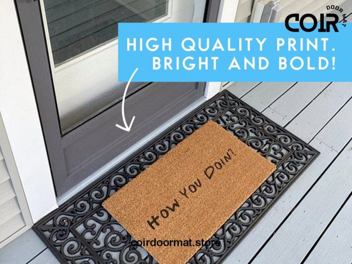 Better Late Than Ugly - Funny Custom Door Mat - New Home Decor - Gifts For Him - Gifts For Her - Personalized Doormat - Doormat Funny