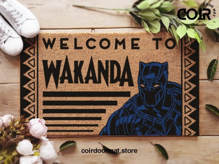 Black Panther Doormat - Wakanda Home Decor - Marvels - Marvels Decor - Captain America Decor - Marvels Home Decor - Avengers