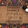 Blessed Doormat - Stressed Bless Pumpkin Spice Obsessed - Fall Decor - Autumn - Housewarming Gift - Fall Decor - Porch Decor