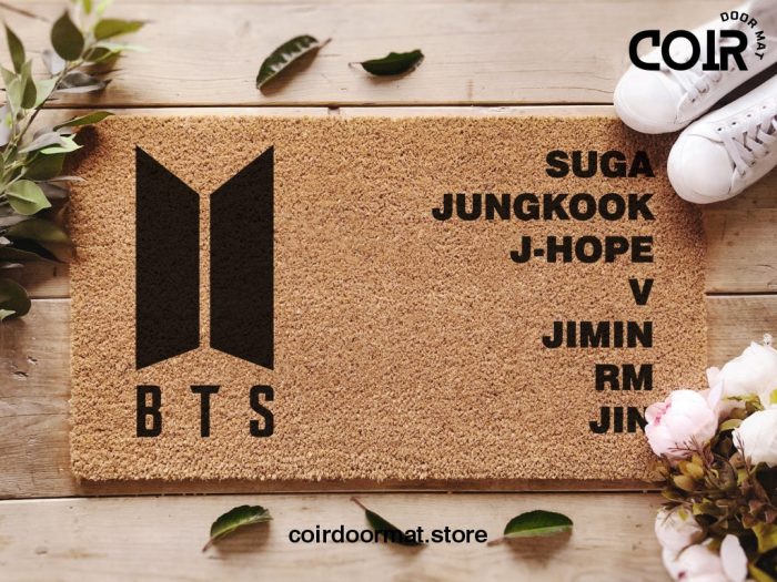 BTS Doormat - BTS Decor - BTS - Suga - Jungkook - J-Hope - V - Jimin - Rm - Jin - Kpop