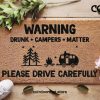 Camping Caravan Door Mat - Campervan Gift - Housewarming Gifts - RV Decor - Camper Mat - Adventure Gift - Custom Family Welcome Doormat