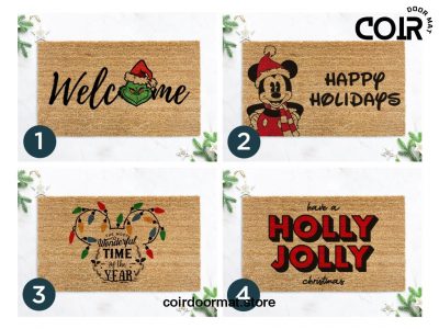 Christmas Decorations - Home Gifts - Grinch - Disney Decor - Custom Doormat - Housewarming Gift - Closing Gift - Disney Christmas