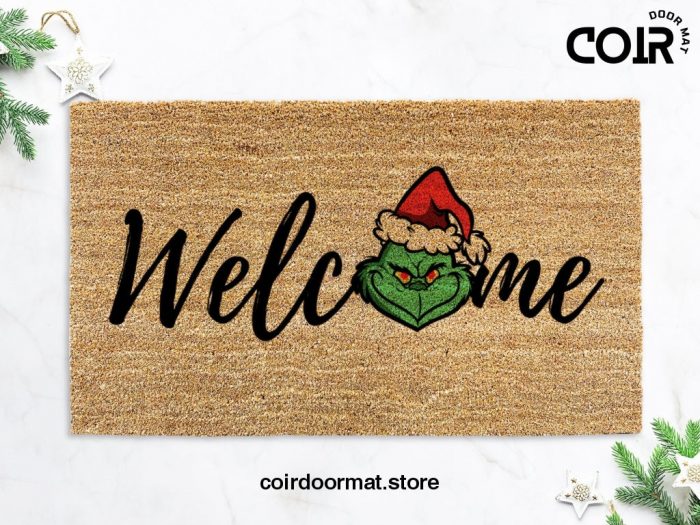 Christmas Decorations - Home Gifts - Grinch - Disney Decor - Custom Doormat - Housewarming Gift - Closing Gift - Disney Christmas