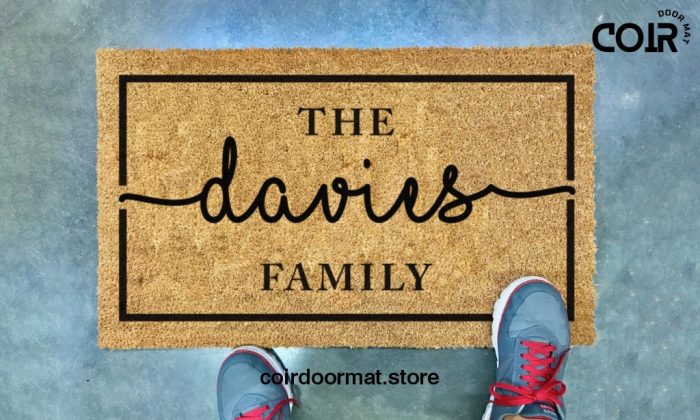 Closing Gift For Realtors | Monogram Rug | Housewarming Gift | Custom Doormat | Wedding Gift | Personalized Doormat | Realtor Gift