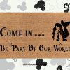 Come In Be Part Of Our World Doormat - The Little Mermaid - Funny Disney Welcome Mat - Disney Coir Door Mat