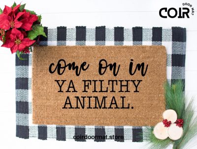 Come on In, Doormat, Welcome Mat, Christmas Decor, Holiday Decor, Christmas Doormat, Holiday Doormat, Under 50, Best Friend Gift, Entryway