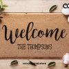 Custom Doormat - Housewarming Gift - Wedding Gift Ideas - Personalized Doormat - Last Name Doormat - Welcome Mat - Realtor Closing Gift