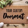 Custom Doormat / Personalized Doormat / Customized Welcome Mat / New Home, Realtor, Housewarming Gift - Bespoke Coir Rug