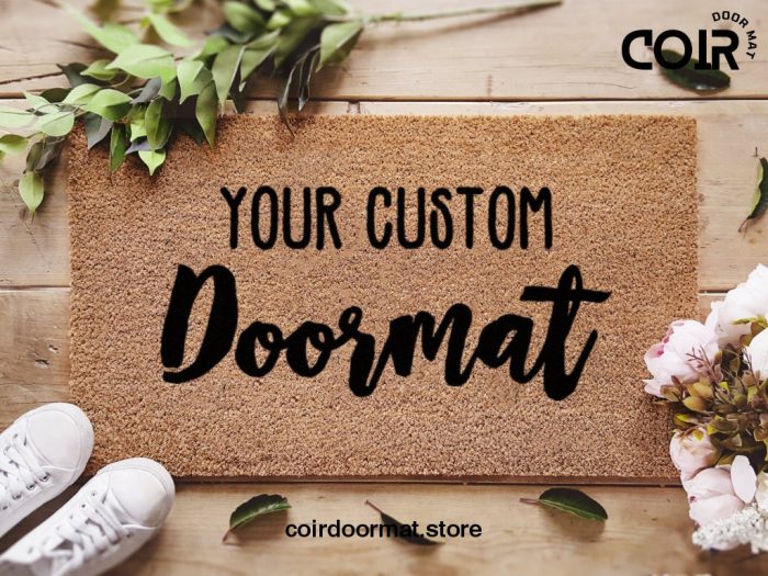 Custom Doormat / Personalized Doormat / Customized Welcome Mat / New Home, Realtor, Housewarming Gift - Bespoke Coir Rug