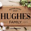 Custom Family Doormat - Personalized Door Mat - Customisable Surname Mat - Establish Date - Realtor Gift - Closing Gift - New Home Decor