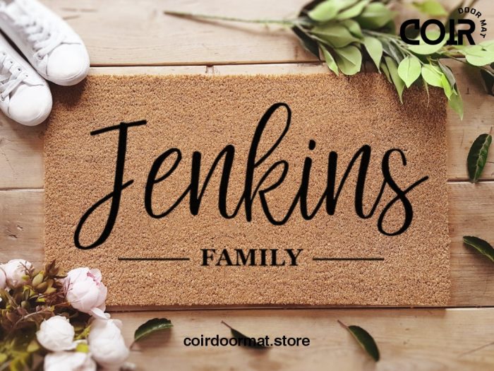 Custom Family Name Door Mat - Custom Doormat - Personalized Doormat - Established Date - Housewarming Gift - Realtor Gift - Wedding Gift