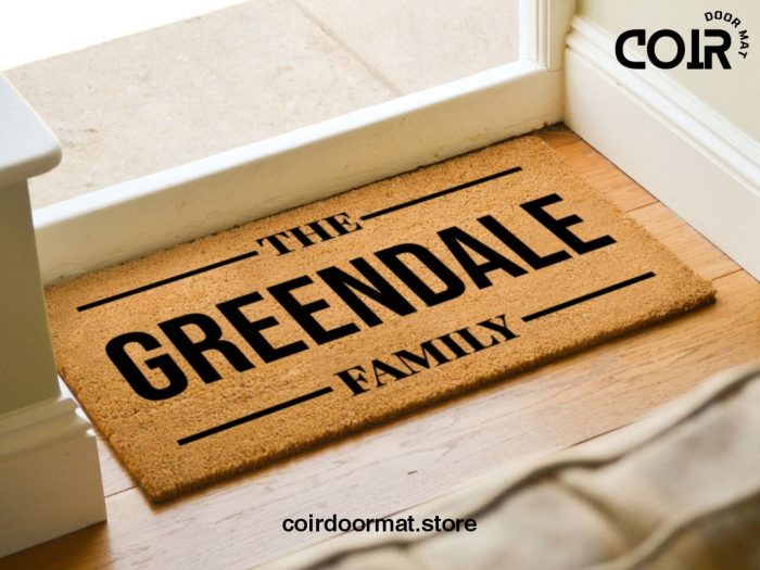 Custom Family Rug - Personalized Doormat - Customized Surname Mat - Personalized Porch Decor - Realtor Gift - Closing Gift - New Home Decor