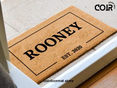 Custom Family Surname Doormat - Personalized Doormat - Customized Name Welcome Mat - Established Date - Home Decor