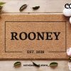 Custom Family Surname Doormat - Personalized Doormat - Customized Name Welcome Mat - Established Date - Home Decor