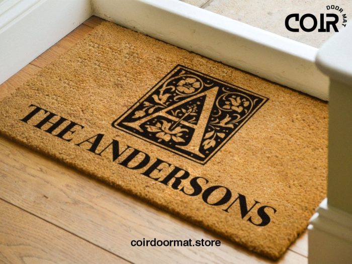 Custom Monogram Doormat - Personalized Door Mat - Housewarming Gift - New Home Gift - Closing Gift - Wedding Gift - Christmas Gift