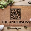 Custom Monogram Doormat - Personalized Door Mat - Housewarming Gift - New Home Gift - Closing Gift - Wedding Gift - Christmas Gift