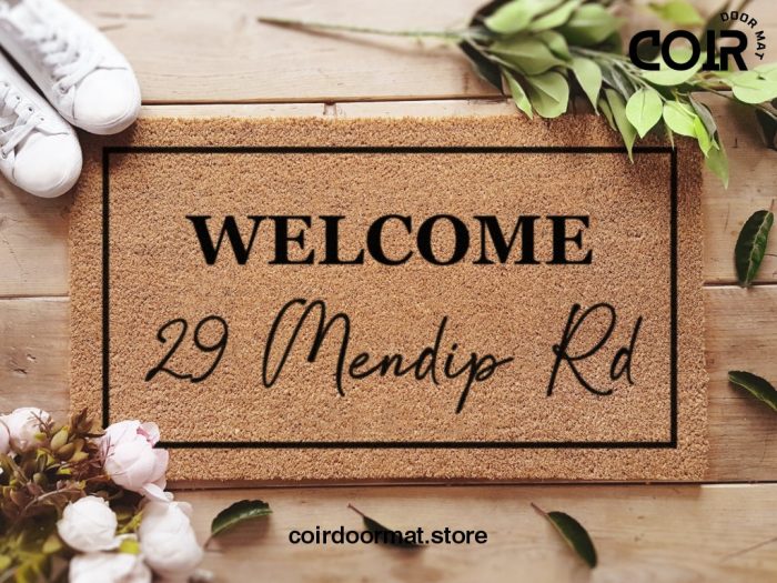 Custom Road Name Door Mat - Personalized Doormat - Location Doormat - Street Name - Realtor Gift - Housewarming Gift - Custom Doormat