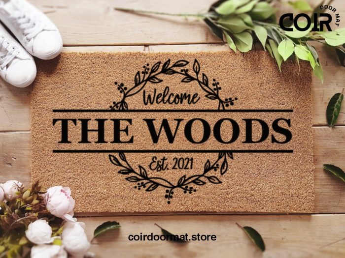 Custom Welcome Door Mat - Custom Doormat - Personalized Doormat - Established Date - Housewarming Gift - Porch Decorations