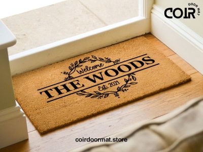 Custom Welcome Door Mat - Custom Doormat - Personalized Doormat - Established Date - Housewarming Gift - Porch Decorations