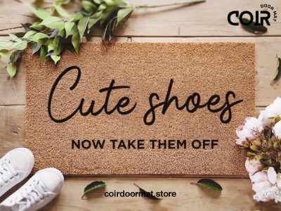 Custom Welcome Mat - Cute Shoes - Now Take Them Off - Funny Door Mat - New Home Decor - Gifts For Him - Gifts For Her - Personalized Doormat