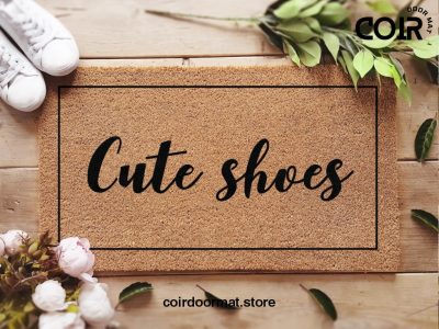 Cute Shoes Doormat  - Custom Welcome Mat - Funny Gift - Front Doormat - Custom Rug - Funny Doormat - New Home Gift - Couples Gift