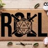 D20 Dice Roll Doormat - Dungeon And Dragons Door Mat - Customised Doormats - Roll For Initiative - Gifts For Him - Gifts For Her - Geek Gift