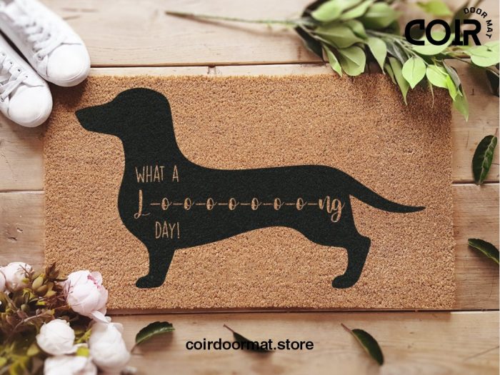 Dachshund Wiener Dog Doormat - Sausage Dog - Personalized Doormat - Custom Doormat - Welcome Mat - Housewarming Gift - Puppy