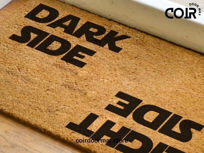 Dark Side Light Side Doormat - Star Wars Door Mat - Coir Mat - Good And Evil - Jedi And Sith - Disney And Star Wars Lovers - Fandom Gifts