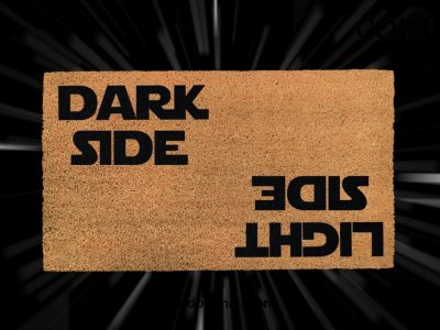 Dark Side Light Side Doormat - Star Wars Door Mat - Coir Mat - Good And Evil - Jedi And Sith - Disney And Star Wars Lovers - Fandom Gifts