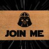 Darth Vader Doormat - Join Me - Disney And Star Wars Lovers - Dark Side - Starwars Gifts - Personalized Door Mat - Disney Doormat