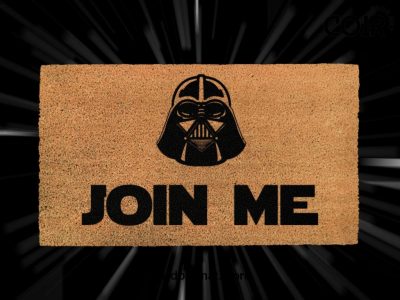 Darth Vader Doormat - Join Me - Disney And Star Wars Lovers - Dark Side - Starwars Gifts - Personalized Door Mat - Disney Doormat