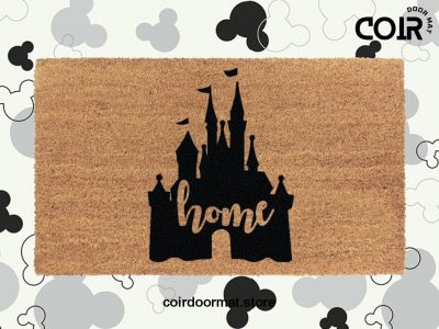 Disney Castle Doormat - Welcome Home Mat - Disney World - Disney Land - Disney Lovers - Housewarming Gifts