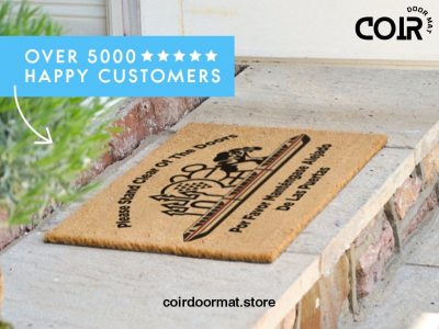 Disney Door Mat - Monorail Welcome Doormat - Custom Coir Mat - Please Stand Clear Of The Doors - Disneyland - Disneyworld - Disney Gifts