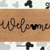 Disney Doormat - Mickey Welcome Mat - Disney Home Decor - Disney Housewarming Gift