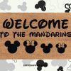 Disney Family Welcome Doormat -  Minnie Mickey Porch Mat - Disney Door Mats -  Disney Housewarming Gift - Custom Doormat