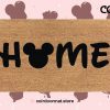 Disney Home Doormat - Disney Inspired Font - Mickey Head - Welcome Door Mat - Disney Lovers - Couple Gifts