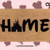 Disney Home Doormat - Disney World And Disney Land Castle - Disney Inspired Font - Welcome Door Mat - Couple Gifts