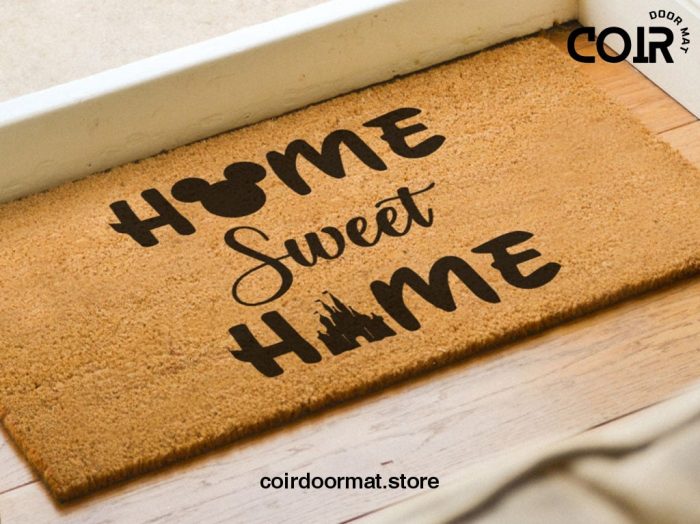 Disney Home Sweet Home Doormat - Welcome Mat - Disney Lovers - Housewarming Gifts - Disney Home Decorations - Disney Doormat