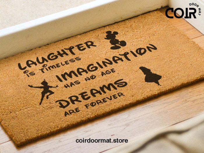 Disney Laughter Imagination Dreams Doormat - Welcome Mat - Disney Lovers - Housewarming Gifts - Home Decor