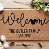 Disney Welcome Doormat - Family Name Doormat - Personalized Doormat - Custom Doormat - Wedding Gift - Personalized Gift - Disney