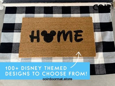 Disney Welcome Doormat - The Most Important Thing Is Family - Disney Lovers - Housewarming Gifts - Couple Gifts