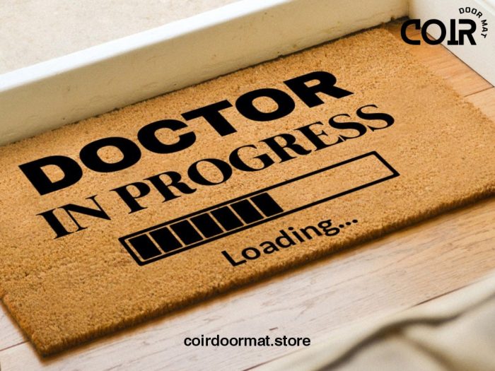 Doctor In Progress - Doctor Doormat - Welcome Doormat - New home Gift - Doctor Gift - House Warming Decorations - Funny Doormat